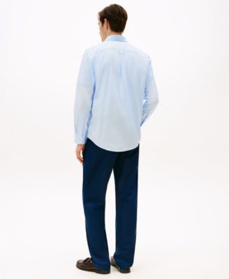 Men's Regular-Fit Stretch Poplin Button-Down Shirt