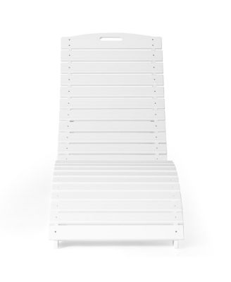 Outdoor HDPE In-Pool Patio Chaise Lounge Chair With Wheels