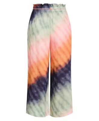 Women's Sunset Ombre Print Wide Leg Pant