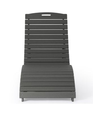 Outdoor HDPE In-Pool Patio Chaise Lounge Chair With Wheels
