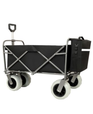 500lbs Beach Utility Carts w/ Cooler Bag & Liner Set