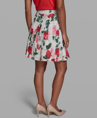 Women's Printed Pleat Skirt