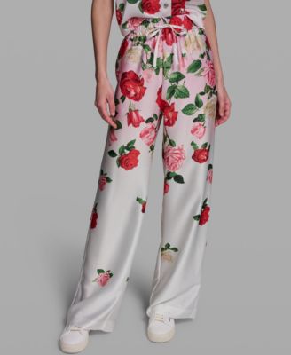 Women's Printed Pull-On Pants