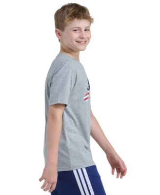 Boys' 8-20 Short-Sleeve USA Flag Logo T-Shirt