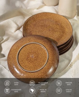 Stoneware Dinner Plates, Set of 6