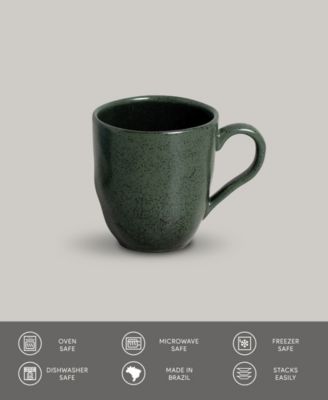 Stoneware Coffee Mugs, Set of 4