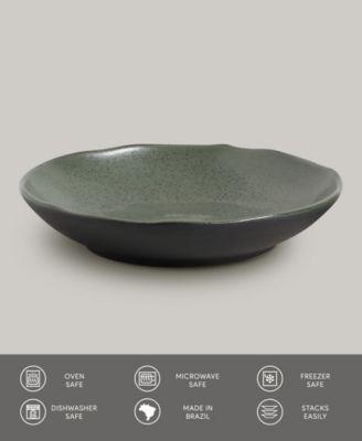 Stoneware Pasta Bowls, Set of 6