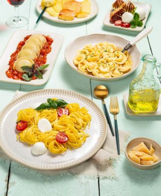 Stoneware Linhas Dinner Plates, Set of 6