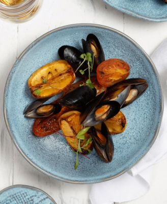 Stoneware Salad Bowls, Set of 6