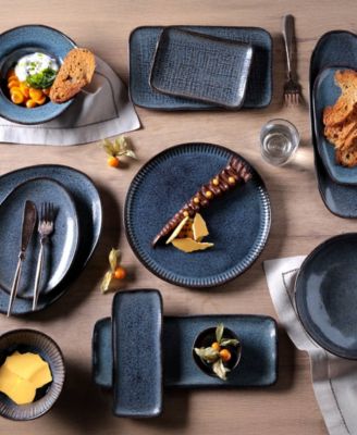 Stoneware Linhas Dinner Plates, Set of 6