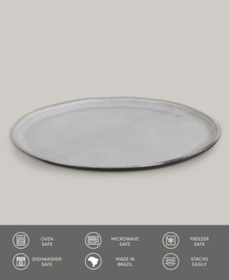 Stoneware Buffet Dinner Plates, Set of 6