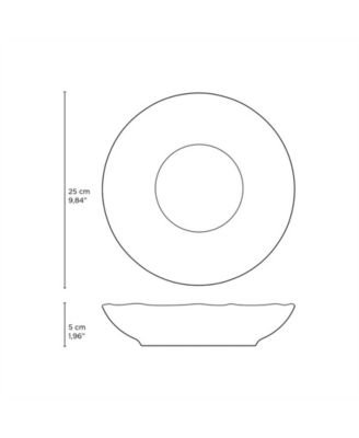 Stoneware Pasta Bowls, Set of 6