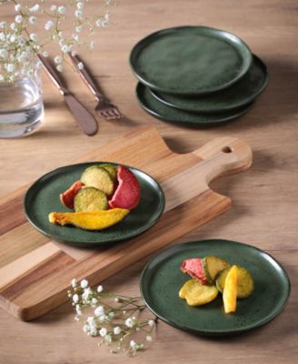 Stoneware Bread Plates, Set of 6