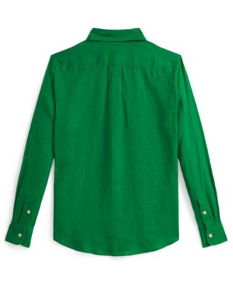 Big Boys' 8-20 Embroidered Long-Sleeve Shirt