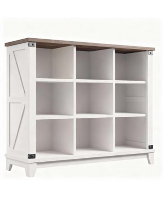 9 Cube Storage Organizer - Farmhouse Modern Design for Home Office,Easy Assembly