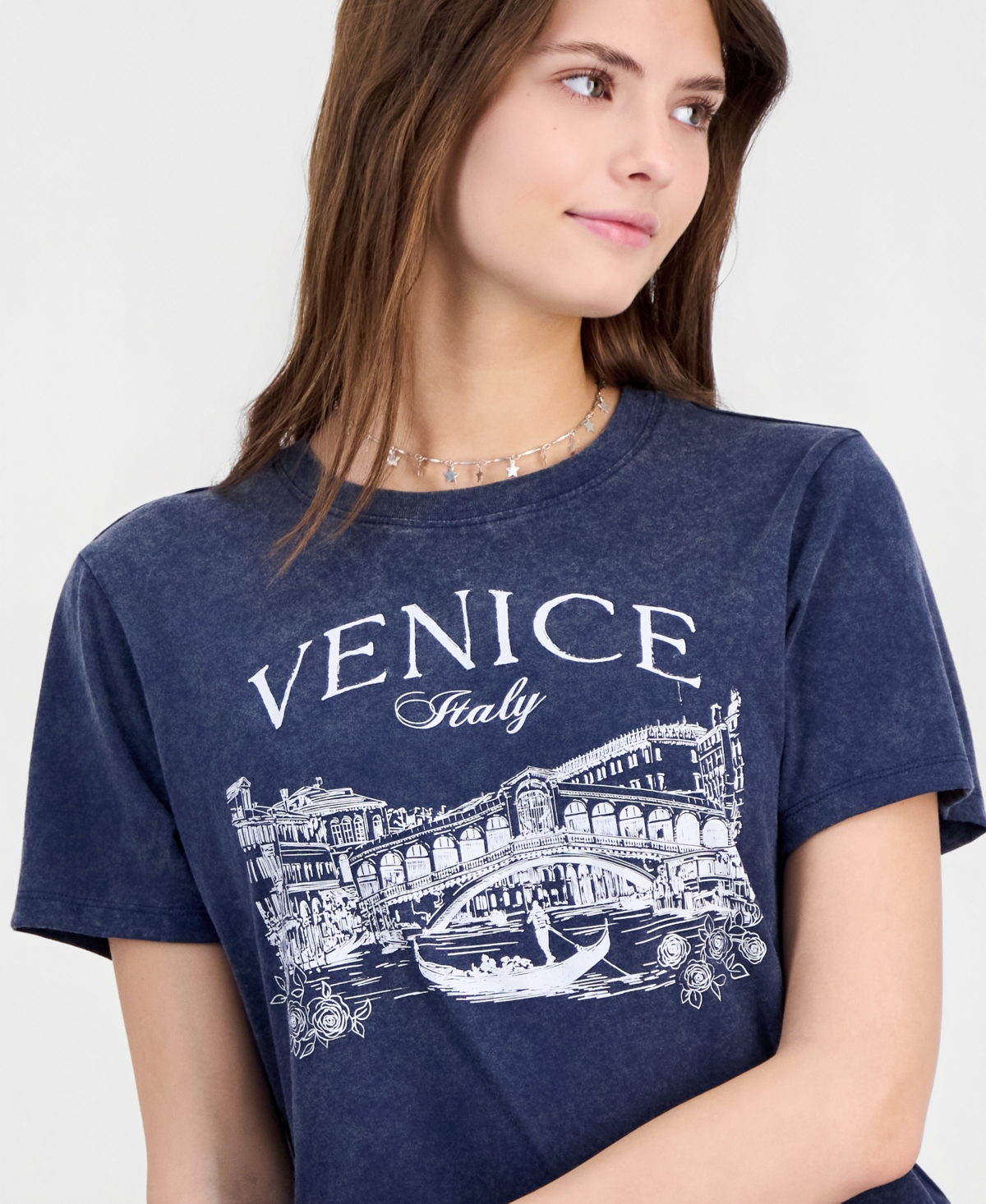 Rebellious One Juniors' Venice Graphic T-Shirt