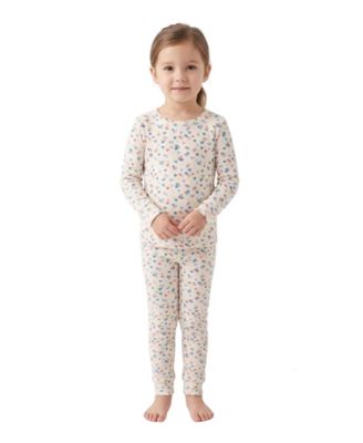 Little Girls 2 Piece "Candied Hearts" Pointelle Pull-On Lounge Set