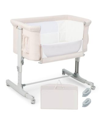 Portable Baby Bedside Bassinet with Adjustable Heights and Bag