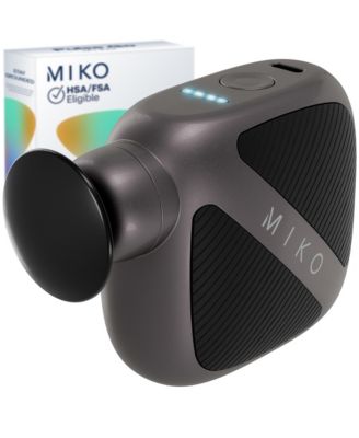 Pulse Go Portable Massage Gun with Adjustable Intensity and Interchangeable Heads for Targeted Muscle Relief