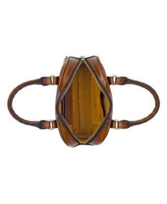 Pomezia Mini Leather Top Handle Crossbody Bag