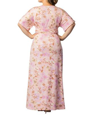 Plus Size Vienna Kimono Sleeve Long Maxi Dress