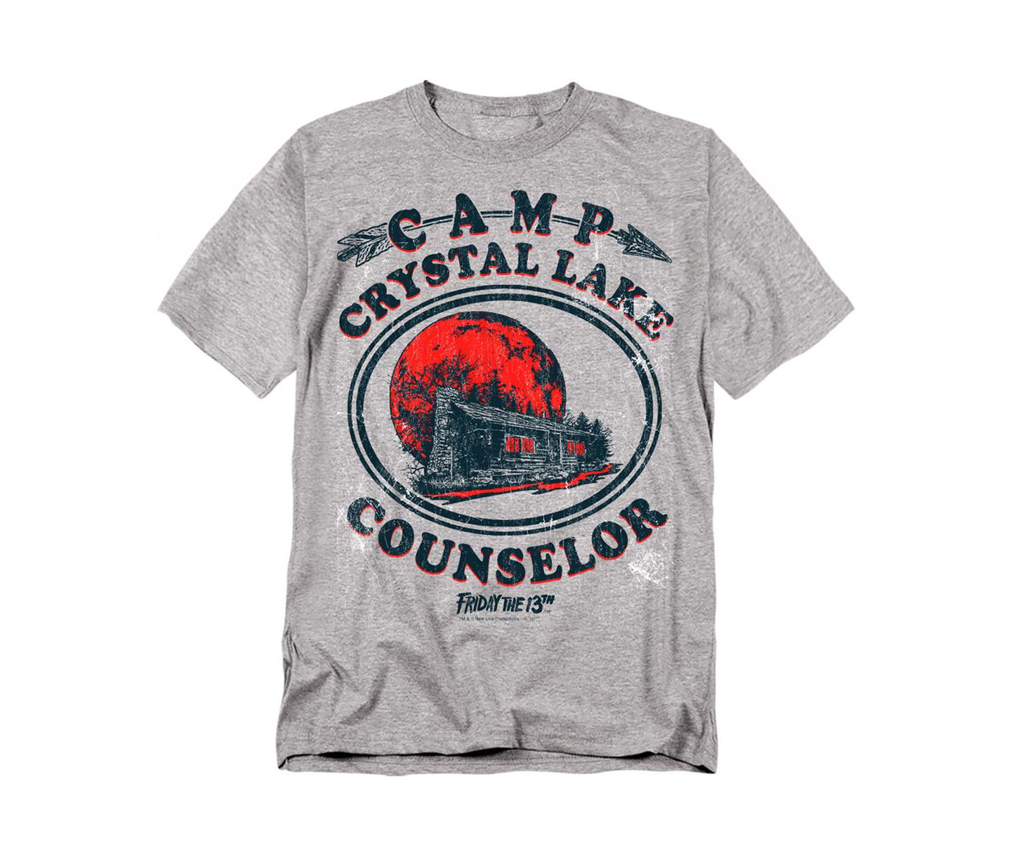 Мужская футболка Friday The 13th Camp Counselor, цвет: Меланжевый — фото 1