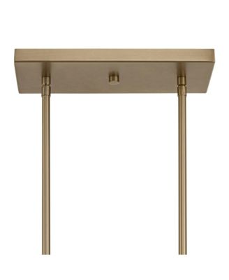 Possini Euro Emerson 36"W Matte Brass 4-Light Linear Island Pendant