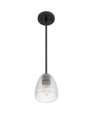 Possini Euro Sabrina 5 3/4"W Black Vintage Glass Mini Pendant Light