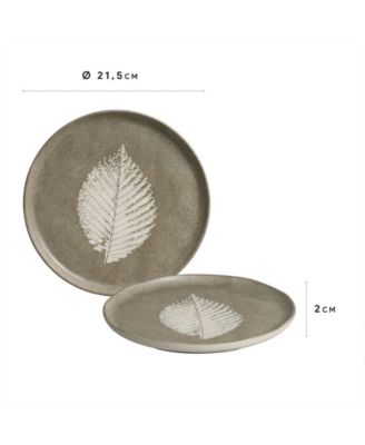 Seiva Stoneware Dessert Plates, Set of 6