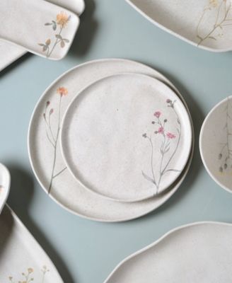 Campestre Stoneware Dessert Plates, Set of 6