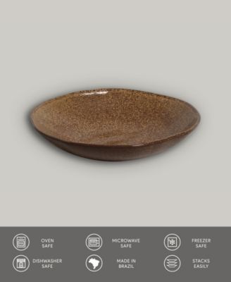 Stoneware Salad Bowls, Set of 6