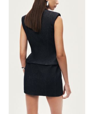 Women's Sleeveless Tailored Mini Dress