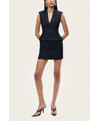 Women's Sleeveless Tailored Mini Dress