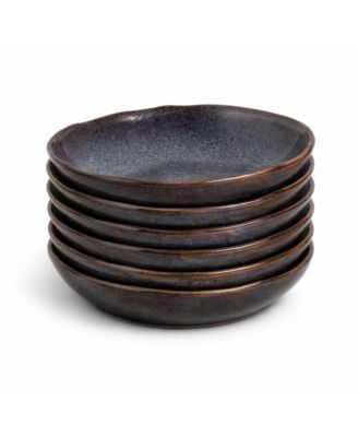 Stoneware Salad Bowls, Set of 6