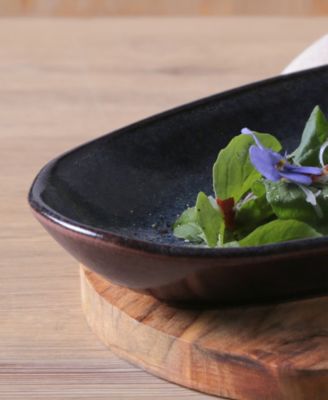 Stoneware Large Deep Oval Platters, Set of 4