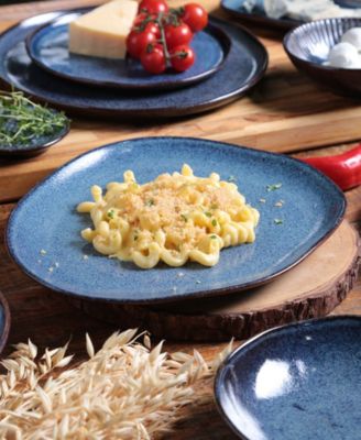 Stoneware Oval Dinner Plates, Set of 6