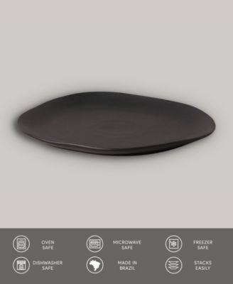 Stoneware Oval Dinner Plates, Set of 6