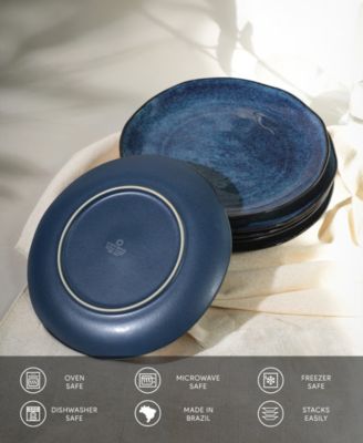 Stoneware Dinner Plates, Set of 6