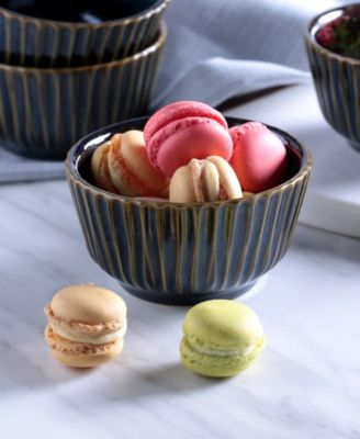 Stoneware Linhas Ramekins, Set of 6