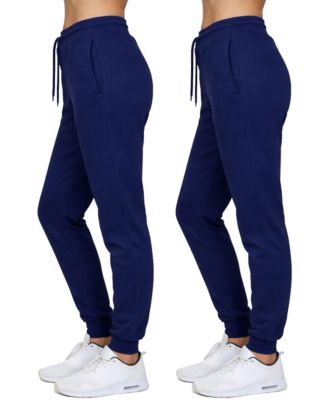 Women's Loose Fit Fleece-Lined Jogger Sweatpants-2 Pack