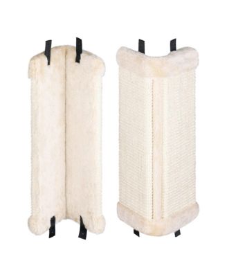 Corner Wall Cat Scratcher Set of 2 Mounted Sisal Pad Vertical Scratch Panel Wall Protector