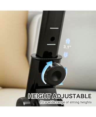 Seated Pedal Exerciser Foldable Leg Exercise Bike with LCD Monitor