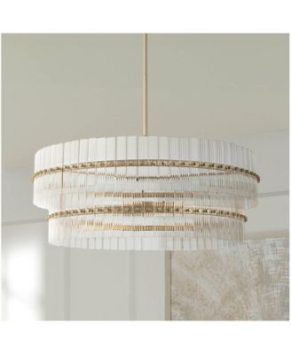 Emerson Matte Glass 6-Light Tiered Chandelier