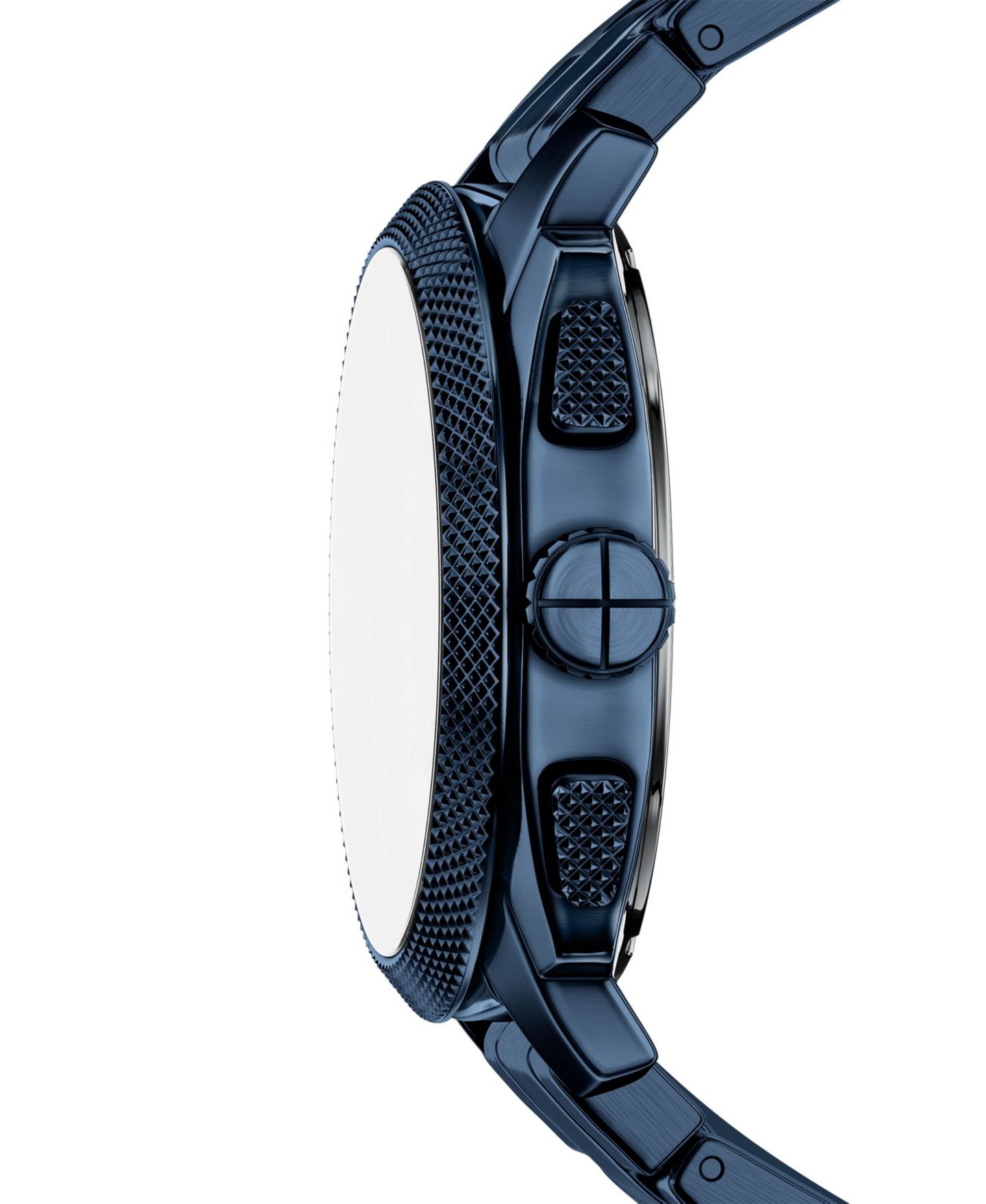 Мужские часы Fossil Machine Chronograph Navy Stainless Steel Watch 44mm — фото 3