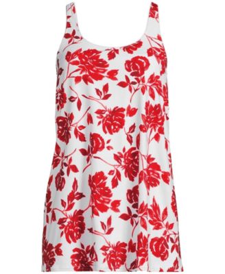 Women's Scoop Neck Mini Swim Dress Swimsuit