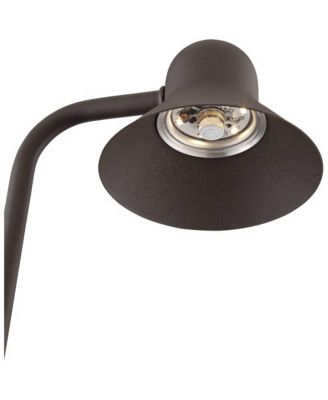 Jayce High Modern Outdoor Landscape Path Light Porch House LED Bulb Finish Metal Shade