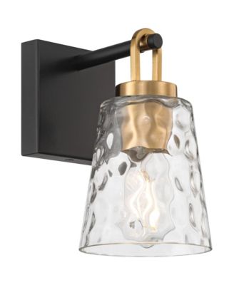 Possini Euro Shadia 9" High Brass Water Glass Wall Sconce