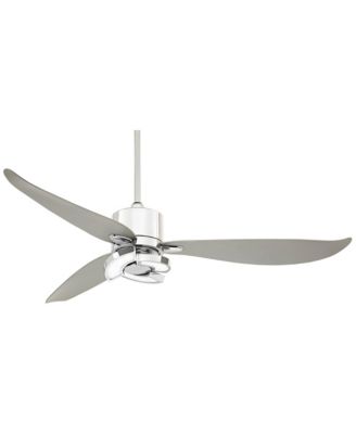 56" Possini Vengeance Chrome LED Ceiling Fan with 18" Downrod