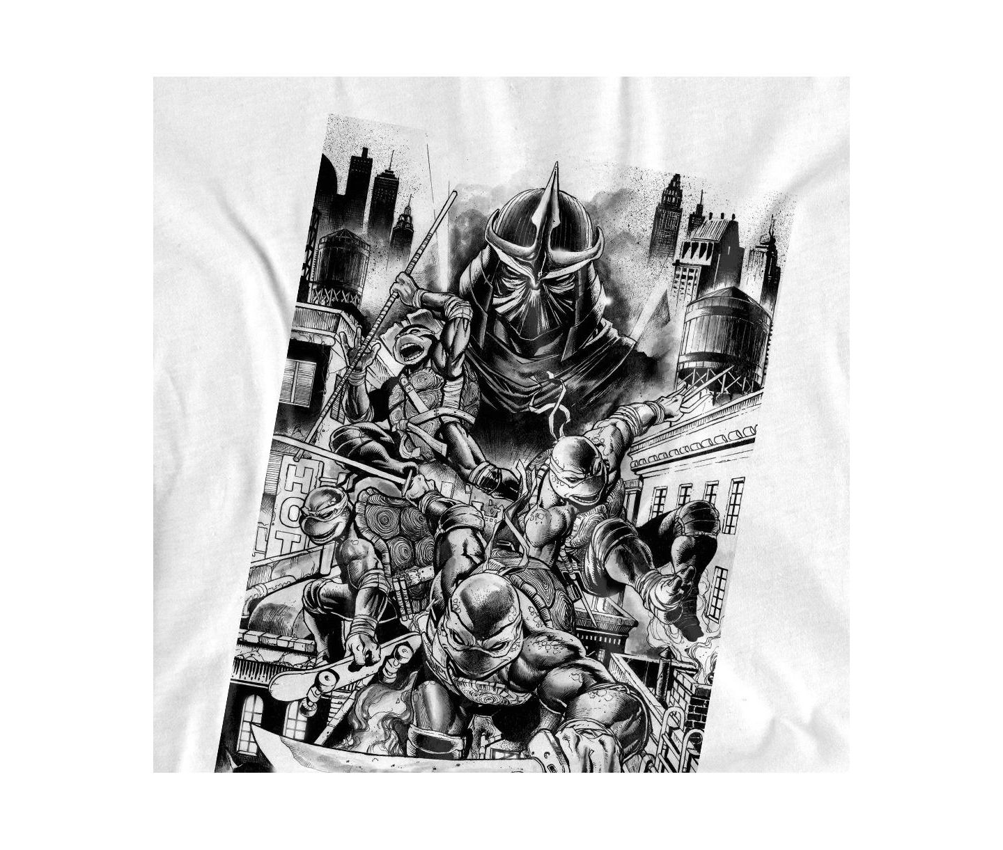 Мужская футболка Logovision Tmnt Take Down Shredder, цвет: Белый — фото 2