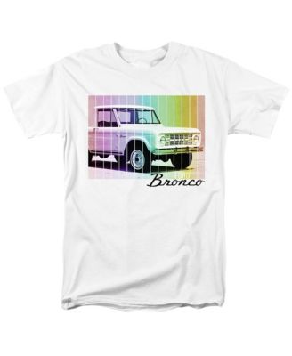 Men's Ford Bronco Retro Rainbow T-Shirt